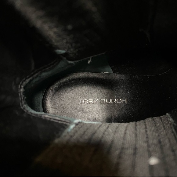 Tory Burch Western Silver Metallic Leather Bootie 5 1/2 M - Picture 14 of 16